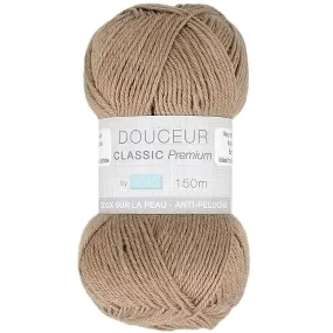 PELOTE FIL TRICOT DOUCEUR CLASSIC 50G MARRON CLAIR
