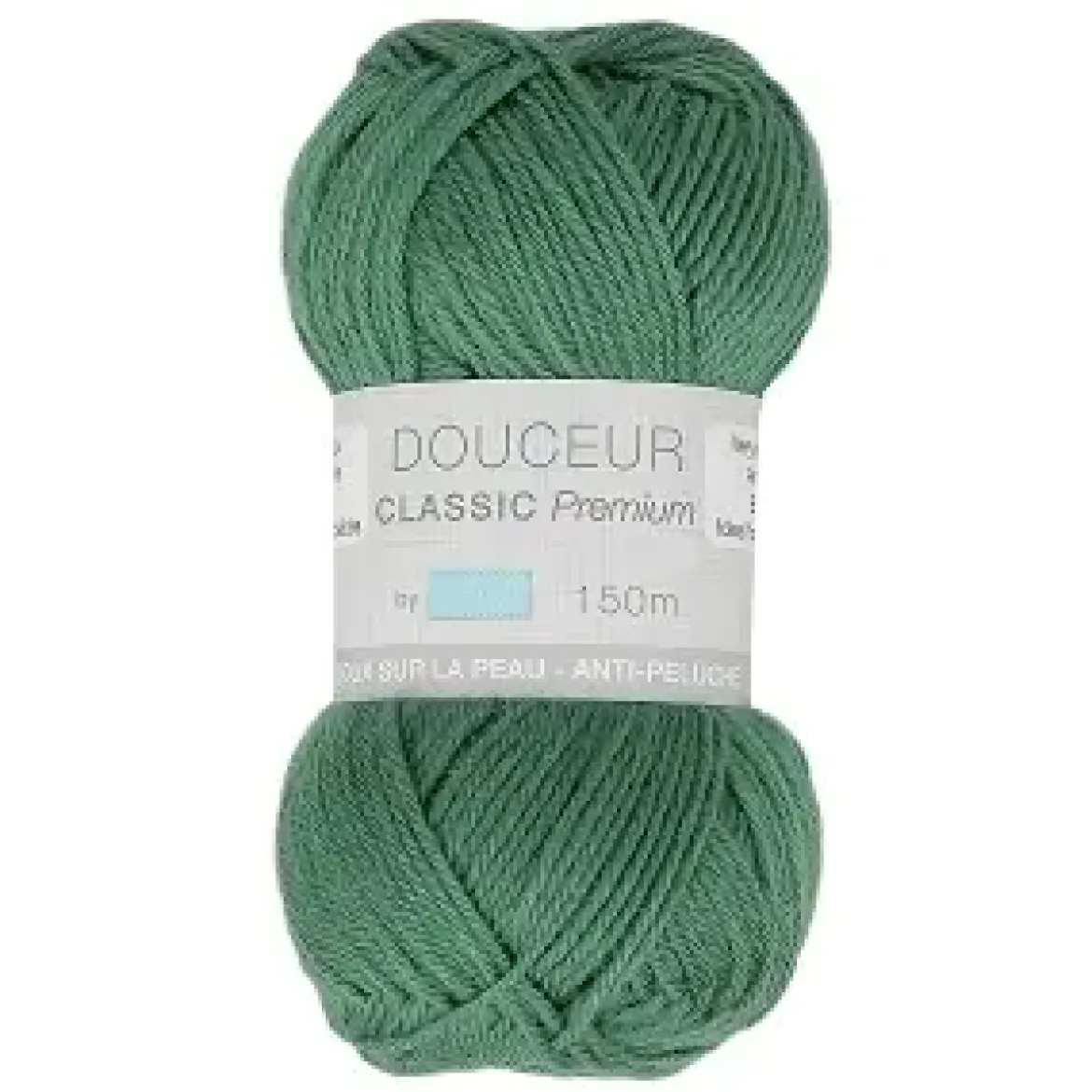 PELOTE FIL TRICOT DOUCEUR CLASSIC 50G VERT FONCE