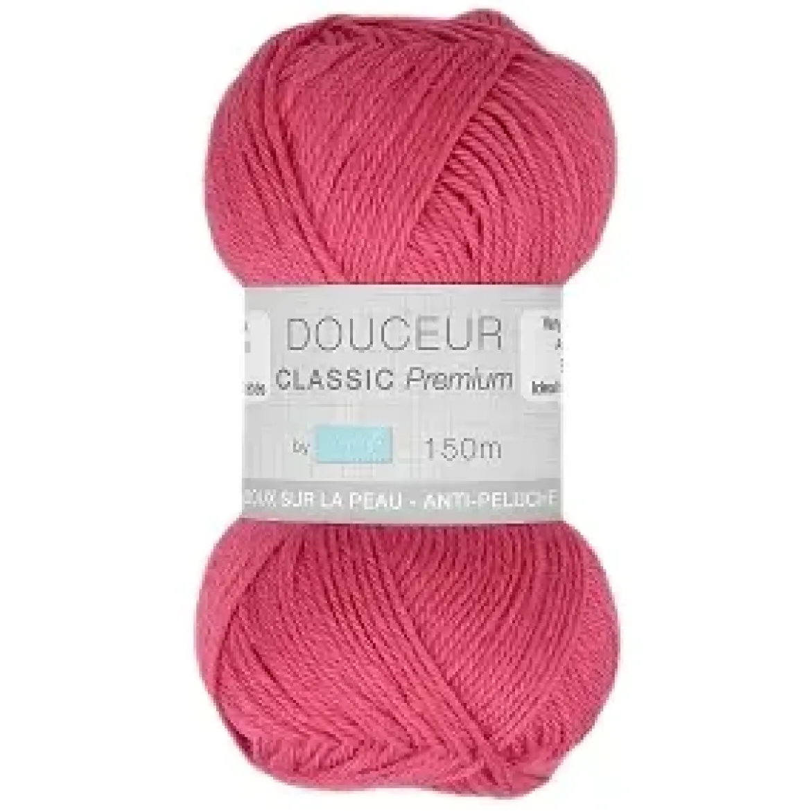 PELOTE FIL TRICOT DOUCEUR CLASSIC 50G FUSCHIA