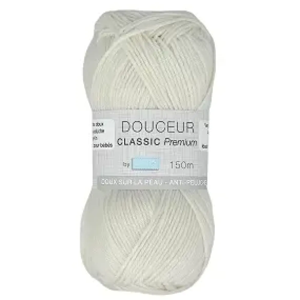 PELOTE FIL TRICOT DOUCEUR CLASSIC 50G BLANC CASSE