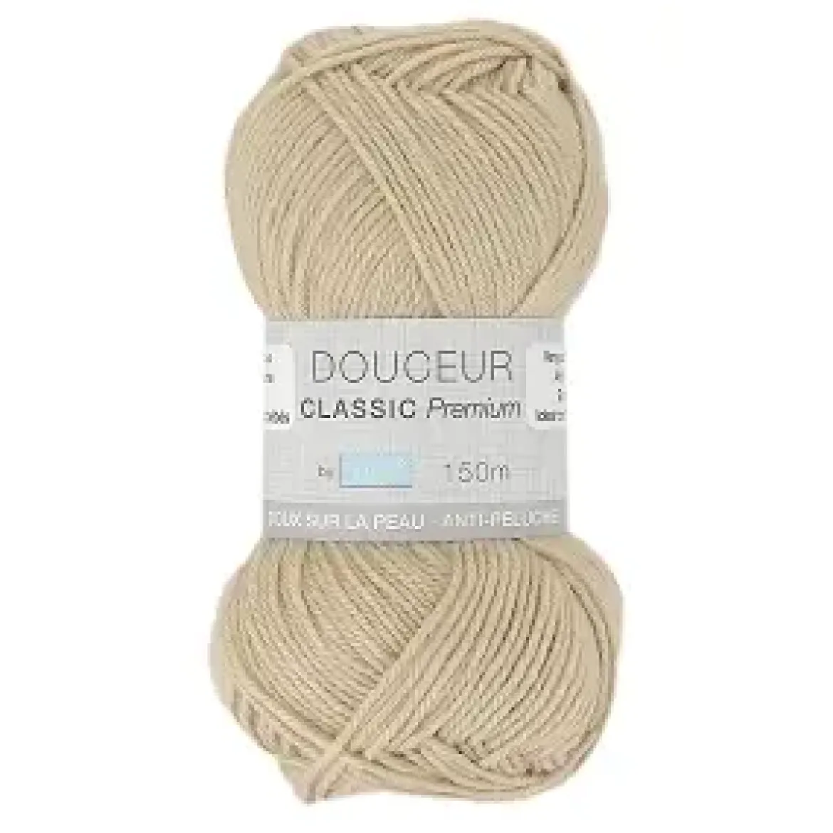 PELOTE FIL TRICOT DOUCEUR CLASSIC 50G BEIGE