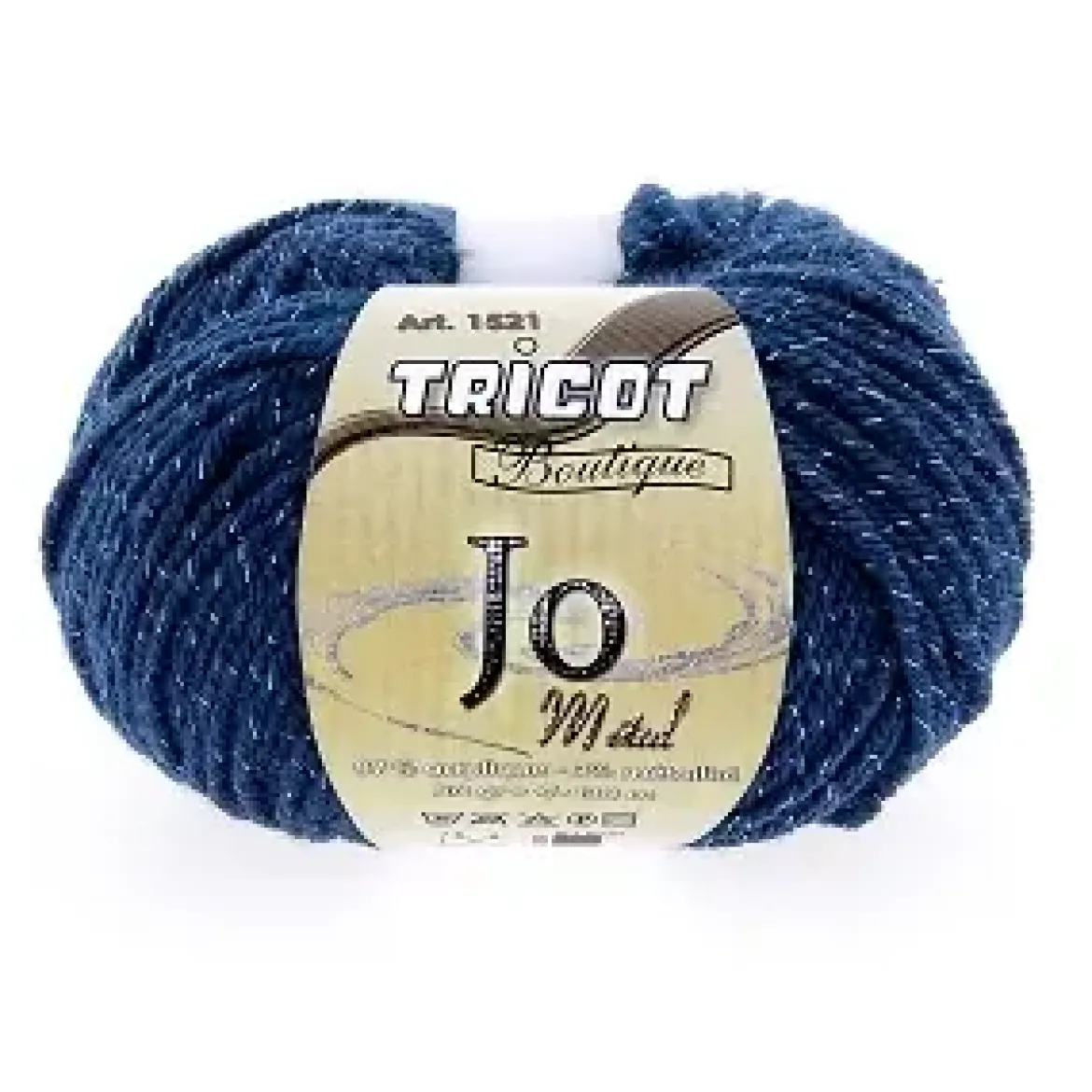PELOTE 50 GR JO METAL BLEU MARINE