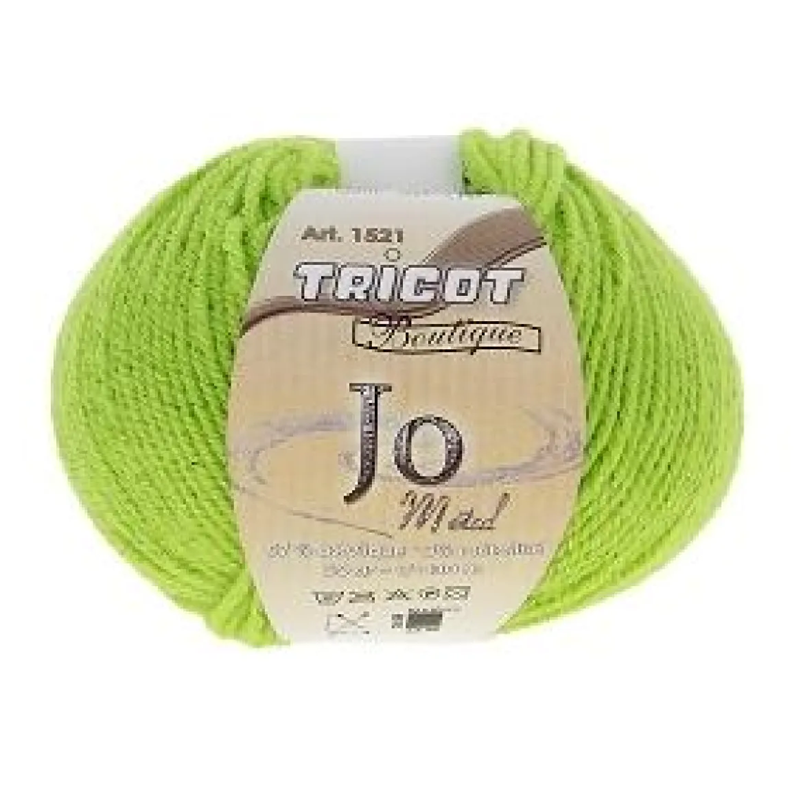 PELOTE 50 GR JO METAL VERT ANIS