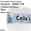 PELOTES 100 GR 100 COTON A CROCHETER BLANC