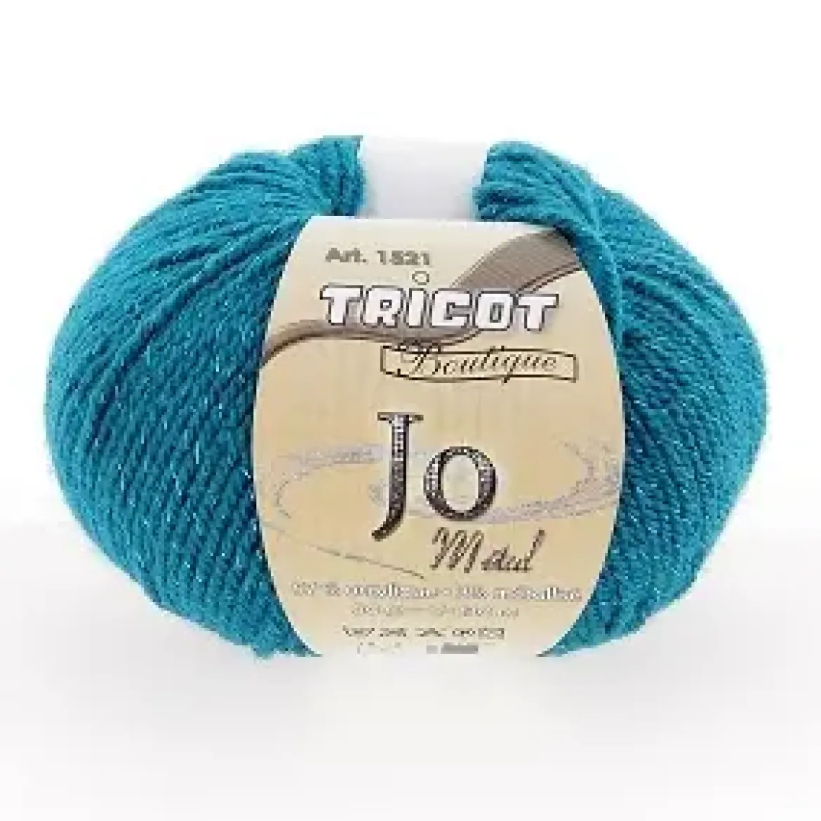 PELOTE TRICOT JO METAL 50G ACRYLIQUE BLEU