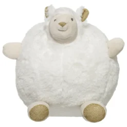 PELUCHE LAMA BLANC OR 27CM