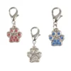 PENDENTIF COLLIER FORME PATTE METAL 2CM