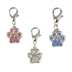 PENDENTIF COLLIER FORME PATTE METAL 2CM