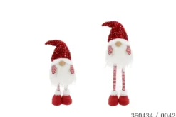 PERE NOEL DEBOUT EXTENSINE BLANC ROUGE