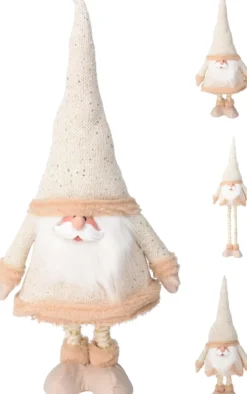 PERE NOEL GNOME JAMBES TELESCOPIQUES DORE
