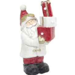 PERE NOEL H53CM ET CADEAUX AVEC LED