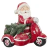 PERE NOEL SUR SA MOTO 35X25X35CM