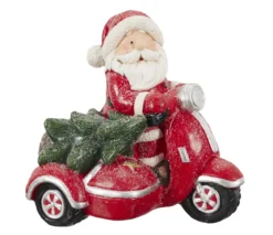PERE NOEL SUR SA MOTO 35X25X35CM