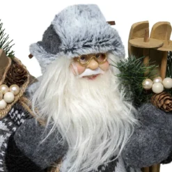 PERE NOEL TRADITIONNEL SKI 45CM