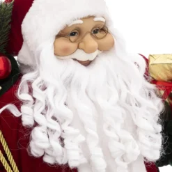 PERE NOEL VELOURS ROUGE 120CM
