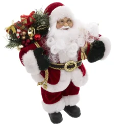 PERE NOEL VELOURS ROUGE 30CM