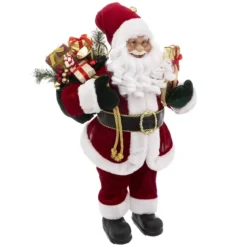 PERE NOEL VELOURS ROUGE 60CM
