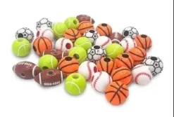 PERLES ACRYLIQUE MULTISPORTS 1.4 A 1.8CM X40G