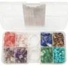 PERLES PIERRE SEMI PRECIEUSE 8 COULEURS ET ELASTIQUE 8X14G