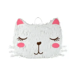 PINATA CHAT BLANC H.32CM BOHO CHAT