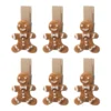PINCE DECORATIVE BONHOMME PAIN EPICE X6 PIECES