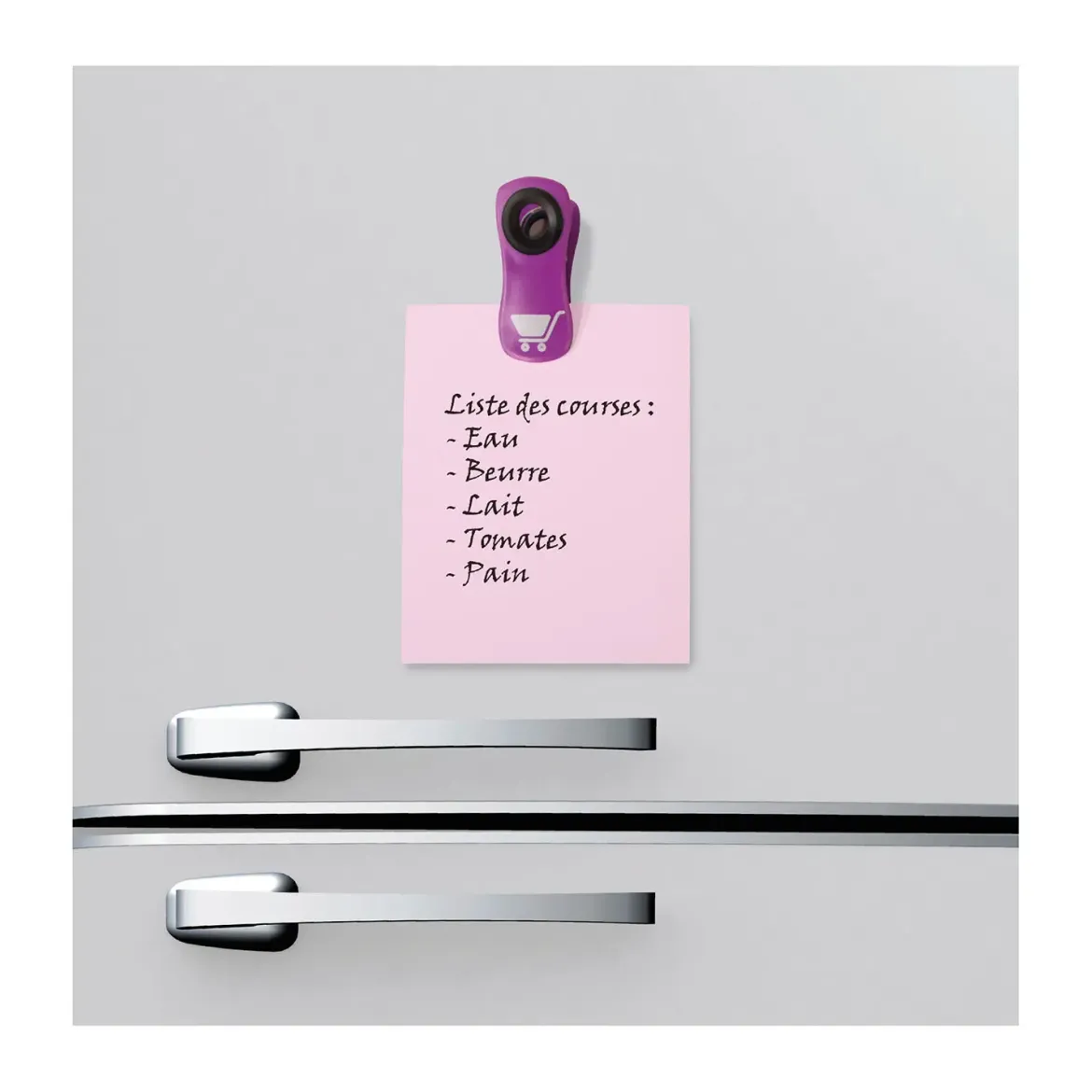 PINCE FRIGO AIMANTEE PICTO X3 7.5X3CM