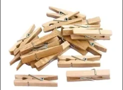 PINCES A LINGE BOIS NATUREL 2.5 CM X 50 PCS