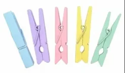 PINCES COULEURS PASTEL 4.5CM X50 PIECES