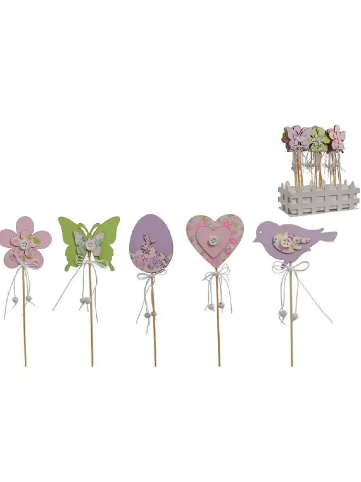PIQUE DECO FLEURIE H.26CM