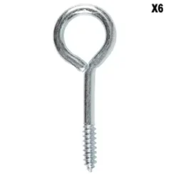 PITON FERME ACIER ZINGUE 4.5X65MM 6P