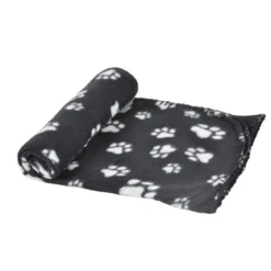 PLAID CHIEN 100X70CM DESIGN PATTOU NOIR