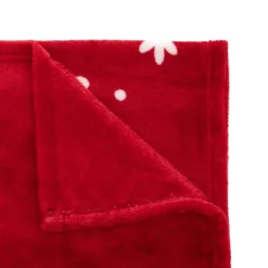PLAID MERRY XMAS ROUGE 130X180CM