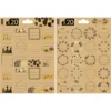 PLANCHE STICKER KRAFT DORURE A CHAUD