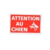 PLAQUE ATTENTION CHIEN 16X10CM