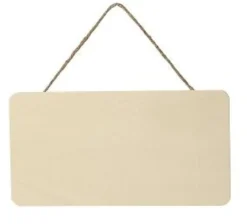 PLAQUE DE PORTE BOIS 11X21CM