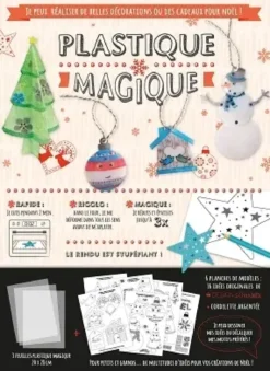 PLASTIQUE MAGIQUE TRANSLUCIDE NOEL 20X28CM X3 PIECES