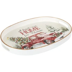PLATEAU DECORATIF HOME FOR CHRISTMAS 39X27CM