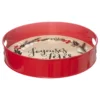 PLATEAU DE PRESENTATION ROND BOIS METAL 35CM