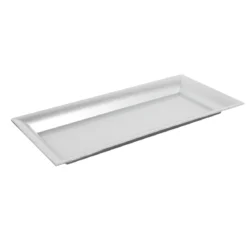 PLATEAU RECTANGULAIRE ARGENT 36X17X2CM