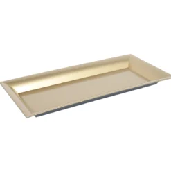 PLATEAU RECTANGULAIRE DORE 36X17X2CM