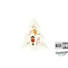 PLAT FORME SAPIN MOTIF NOEL 16.7X13.8X1.3CM