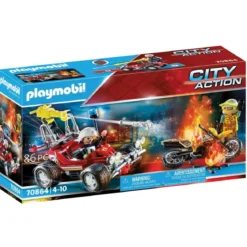 PLAYMOBIL BUGGY DES POMPIERS LUTTE CONTRE L INCENDIE