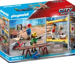 PLAYMOBIL OUVRIERS AVEC ECHAFAUDAGE