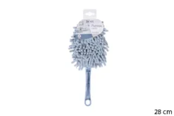 PLUMEAU CHENILLE MICROFIBRE OVAL BLEU NEPTUNE