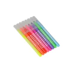 POCHETTE 8 FEUTRES POINTE FINE FLUO
