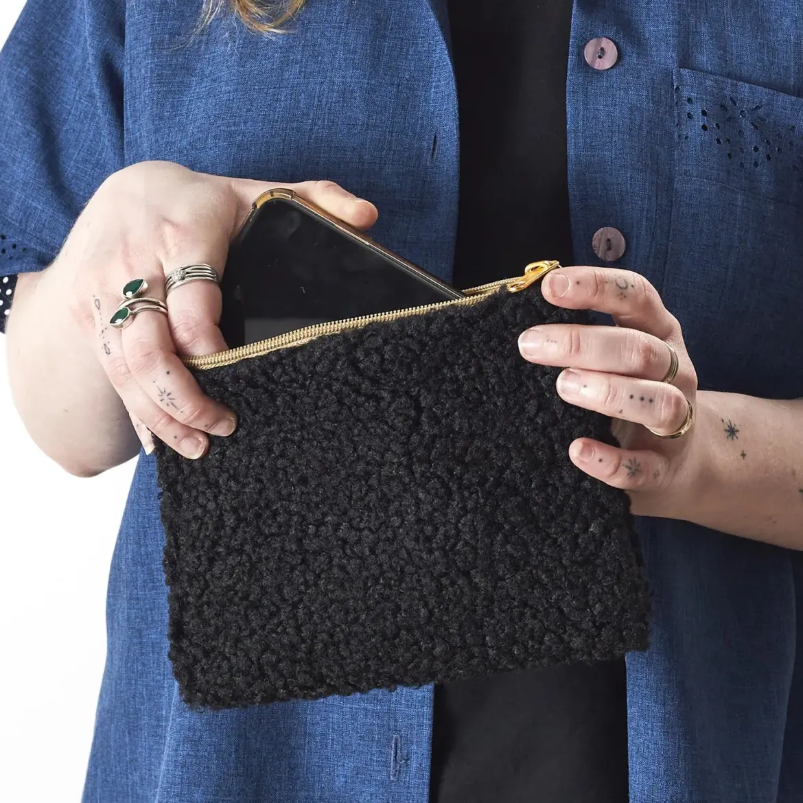 POCHETTE IMITATION FOURRURE