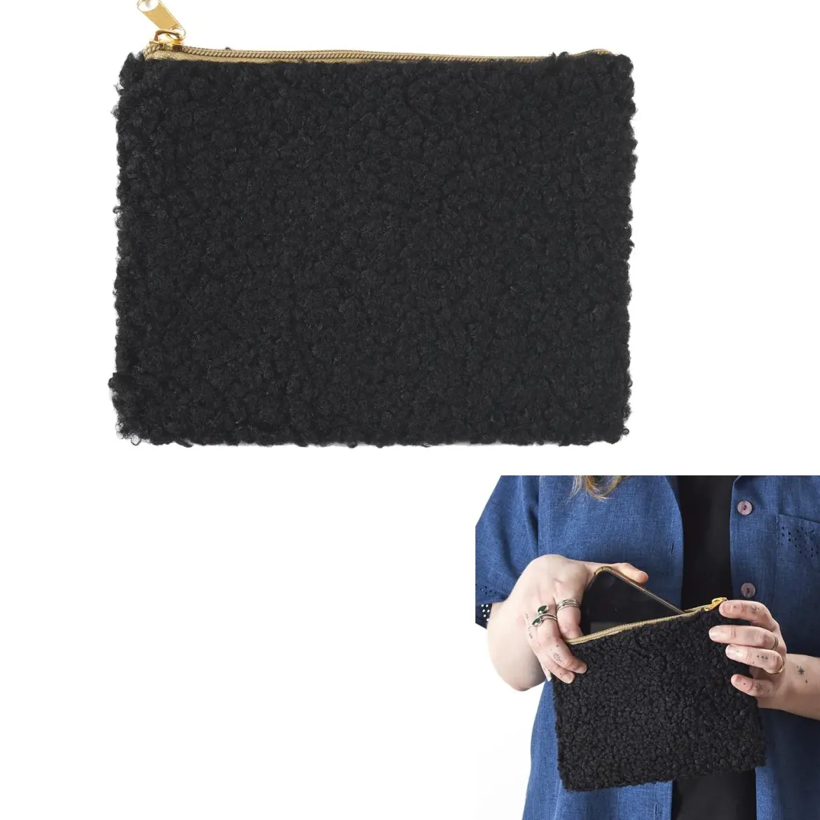 POCHETTE IMITATION FOURRURE