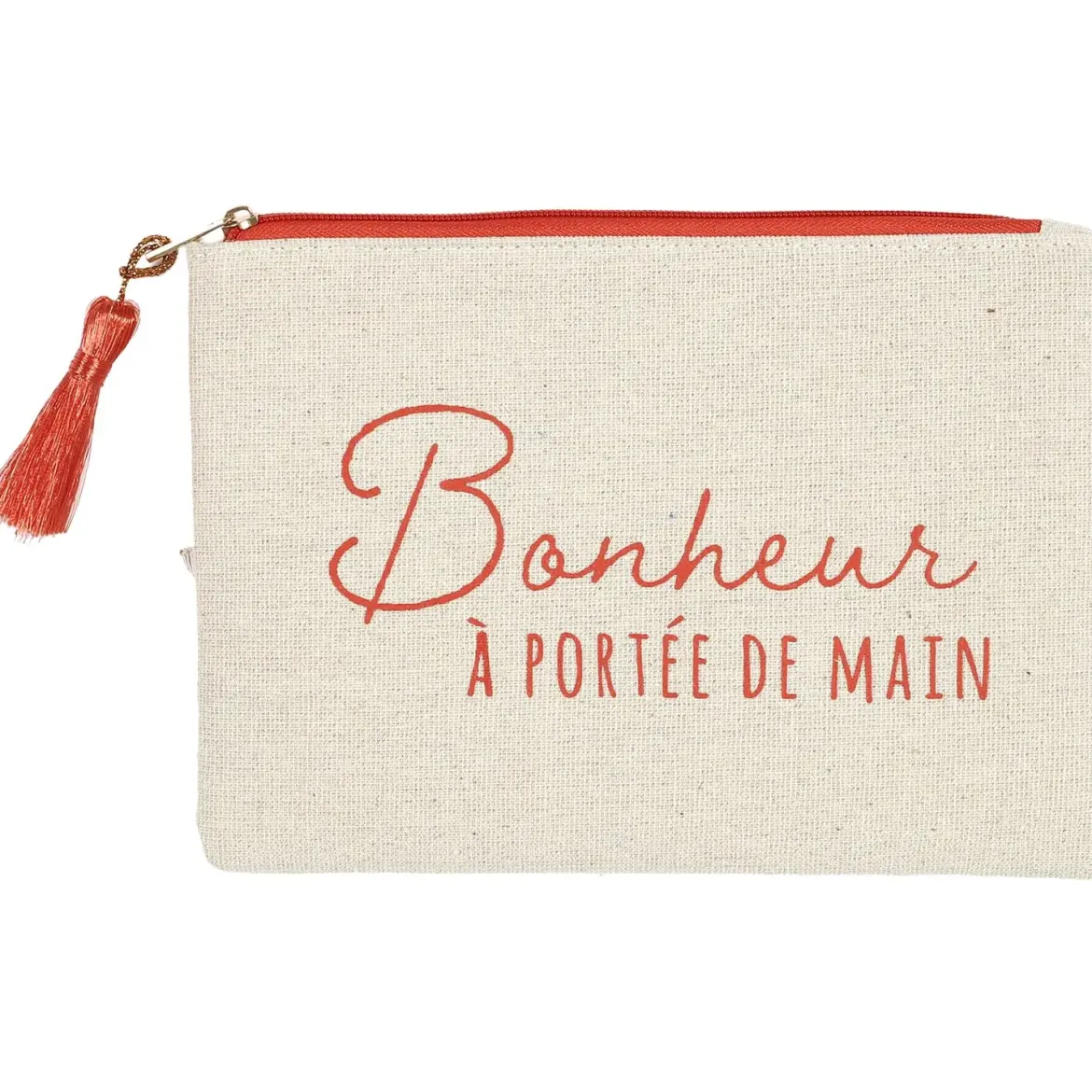 POCHETTE JUTE ET COTON 20X15CM