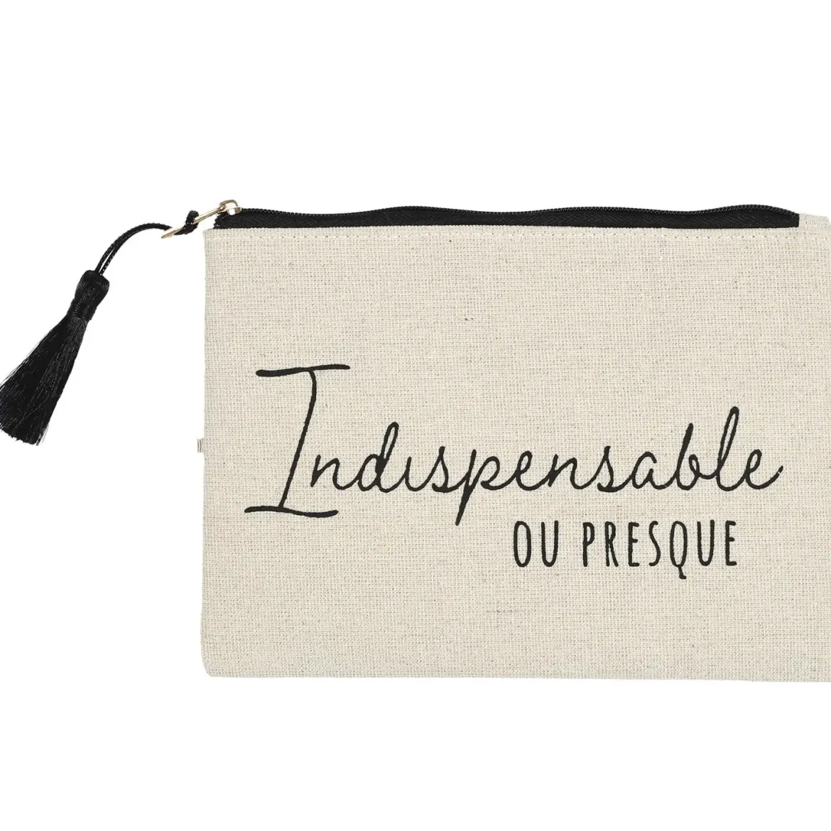 POCHETTE JUTE ET COTON 20X15CM