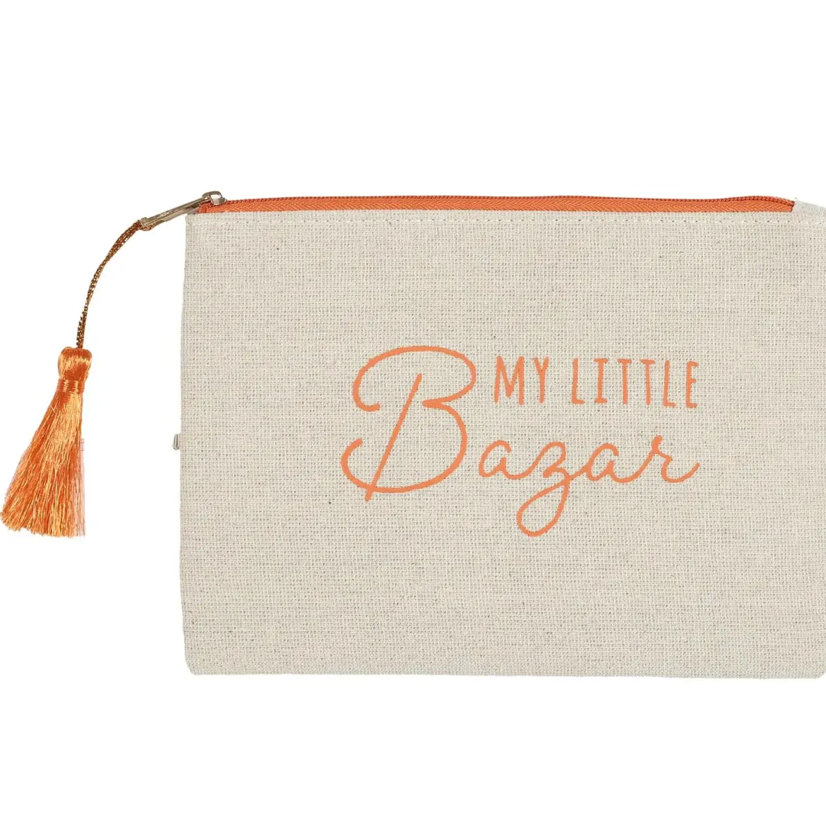 POCHETTE JUTE ET COTON 20X15CM
